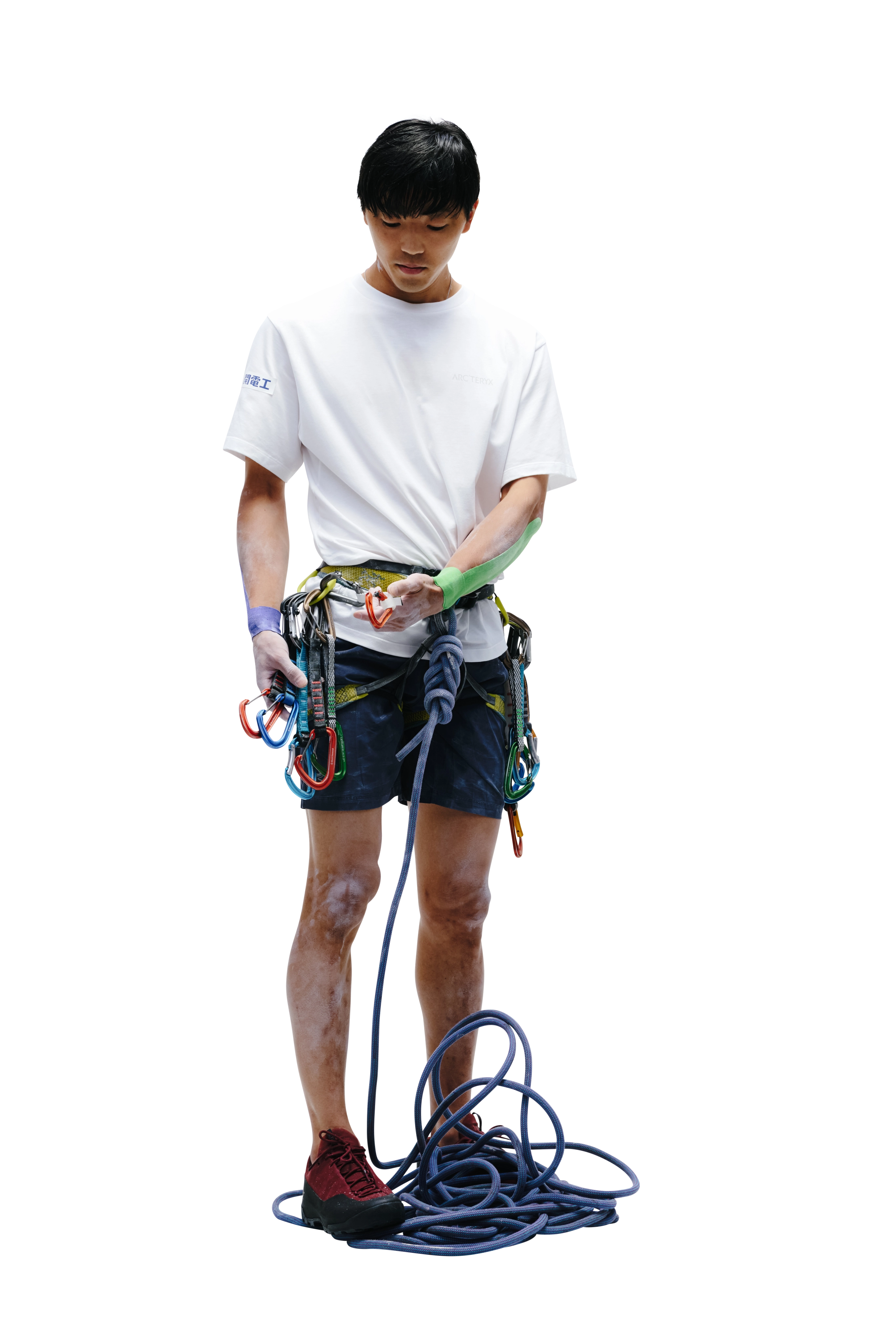 ギアを身につけた人物