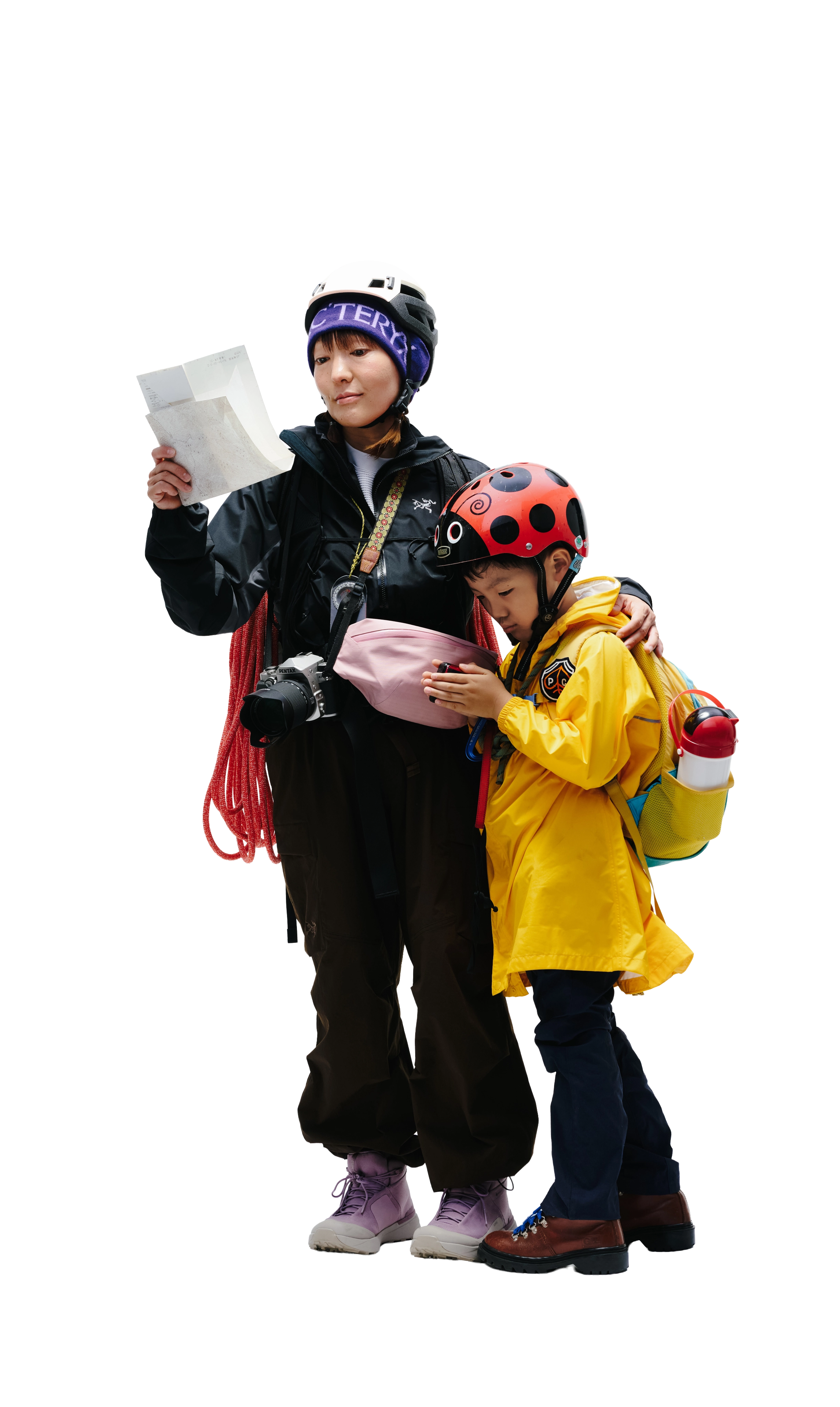 ギアを身につけた人物