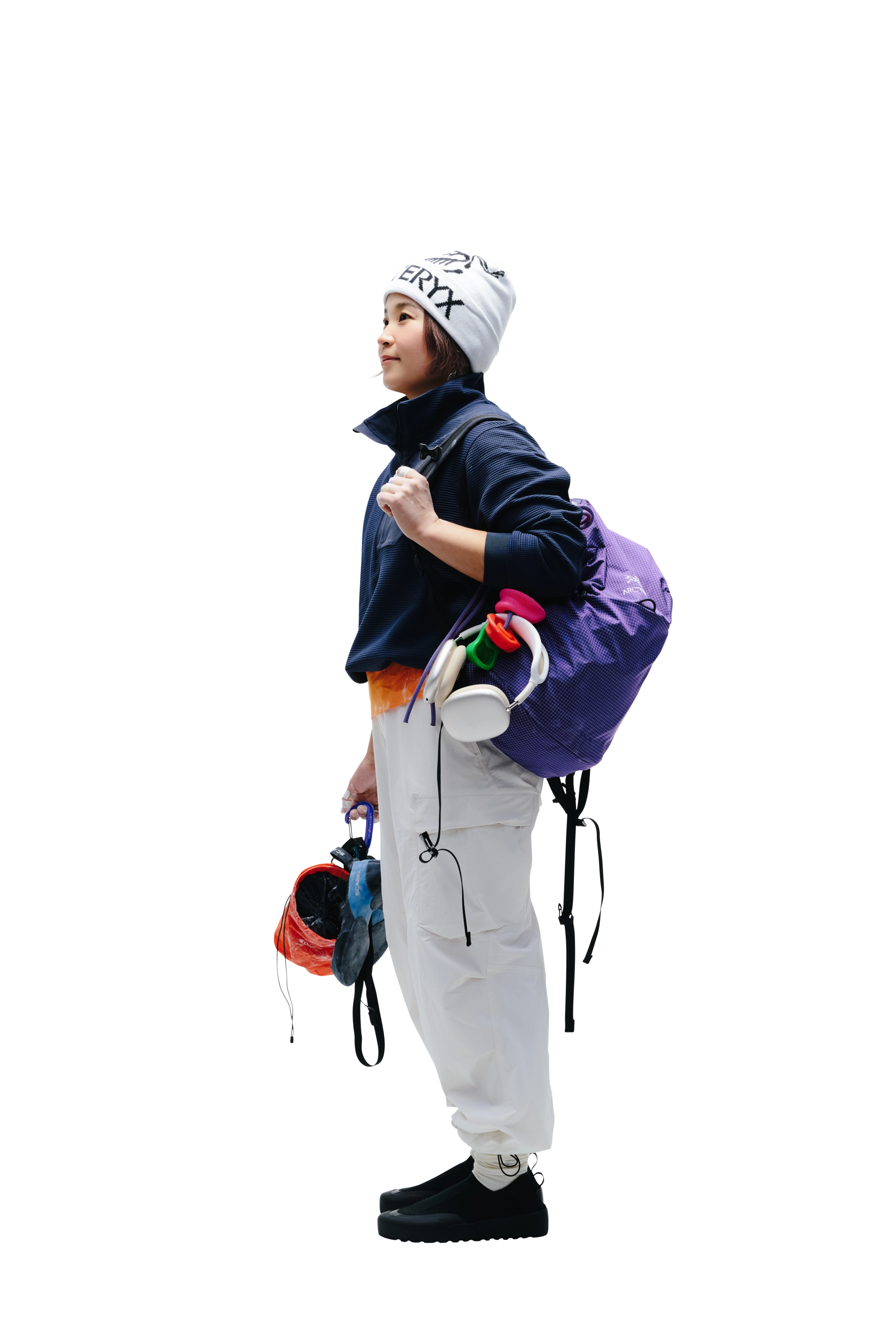 ギアを身につけた人物